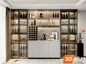 Wine cabinet Skp Files